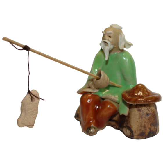 Bonsai Mudman Figure - Man fishing (assorted) - Image 3