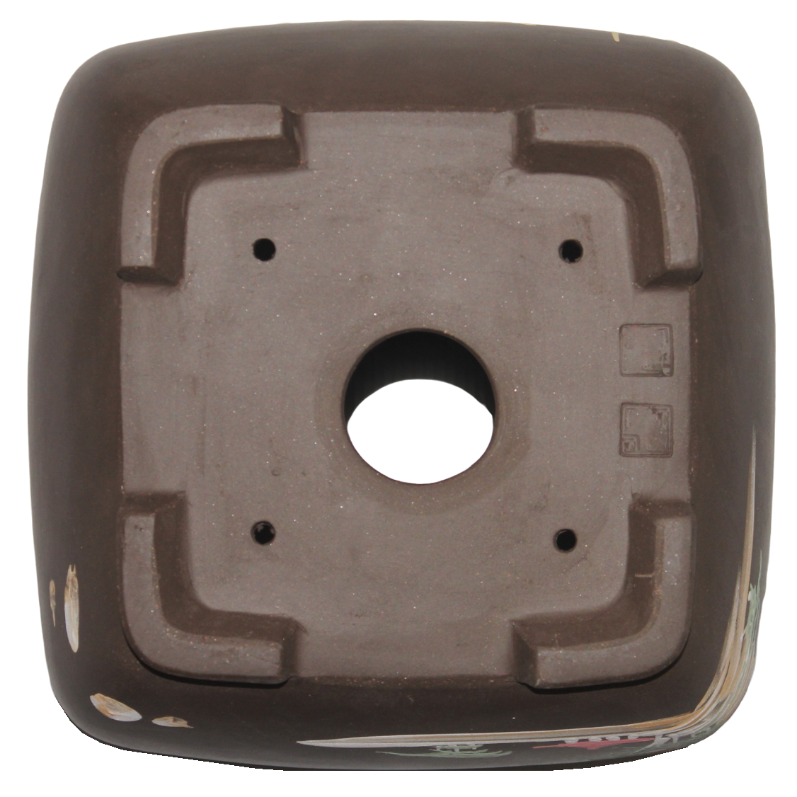 Semi Cascade Bonsai Pot - Traditional Painted Art 190mm - Image 5