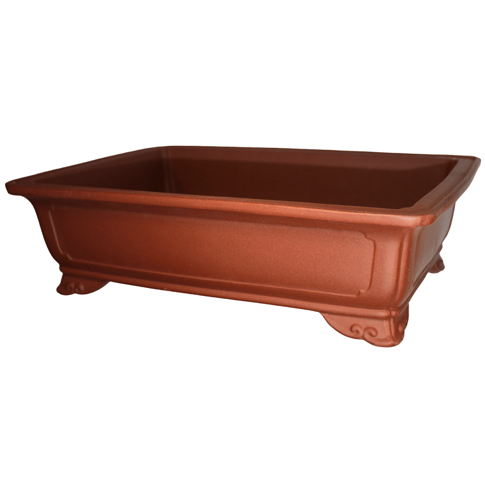 Unglazed Bonsai Pot - Large 380mm Rectangle