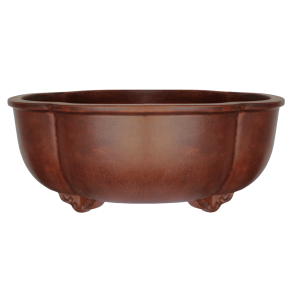 Deep Unglazed Bonsai Pot - Large 320mm Rounded