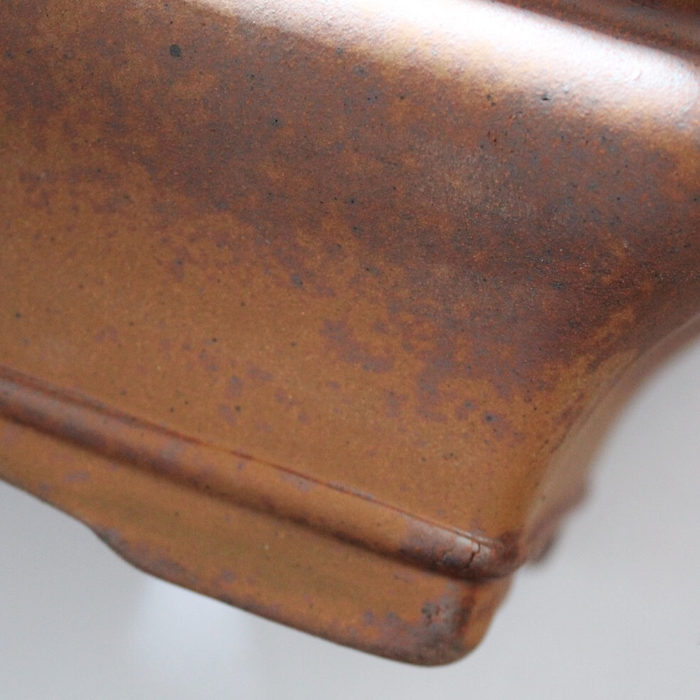 Rectangle Truncated Rustic Clay Bonsai Pot - 360mm - Image 2