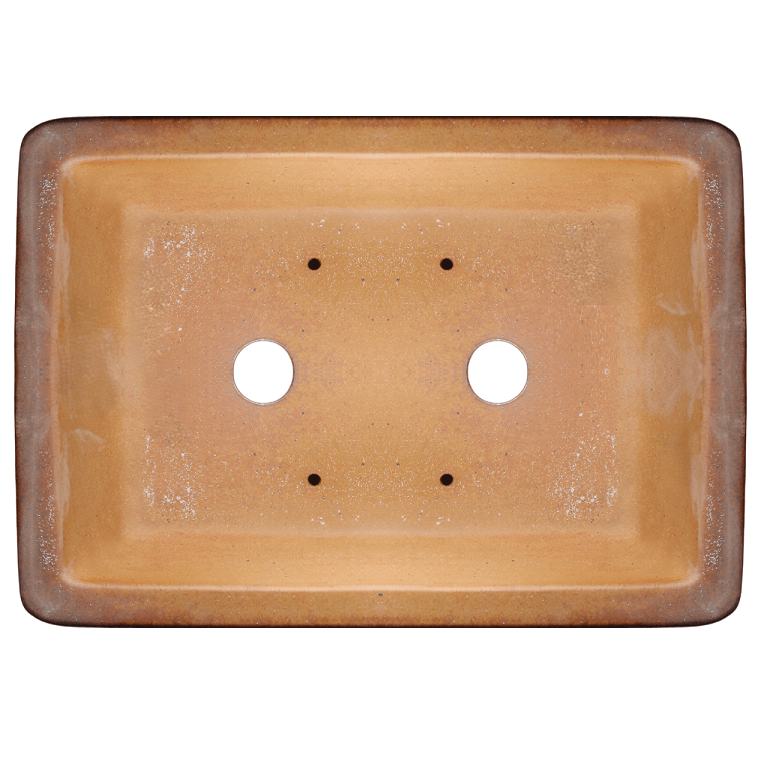 Rectangle Truncated Rustic Clay Bonsai Pot - 360mm - Image 5