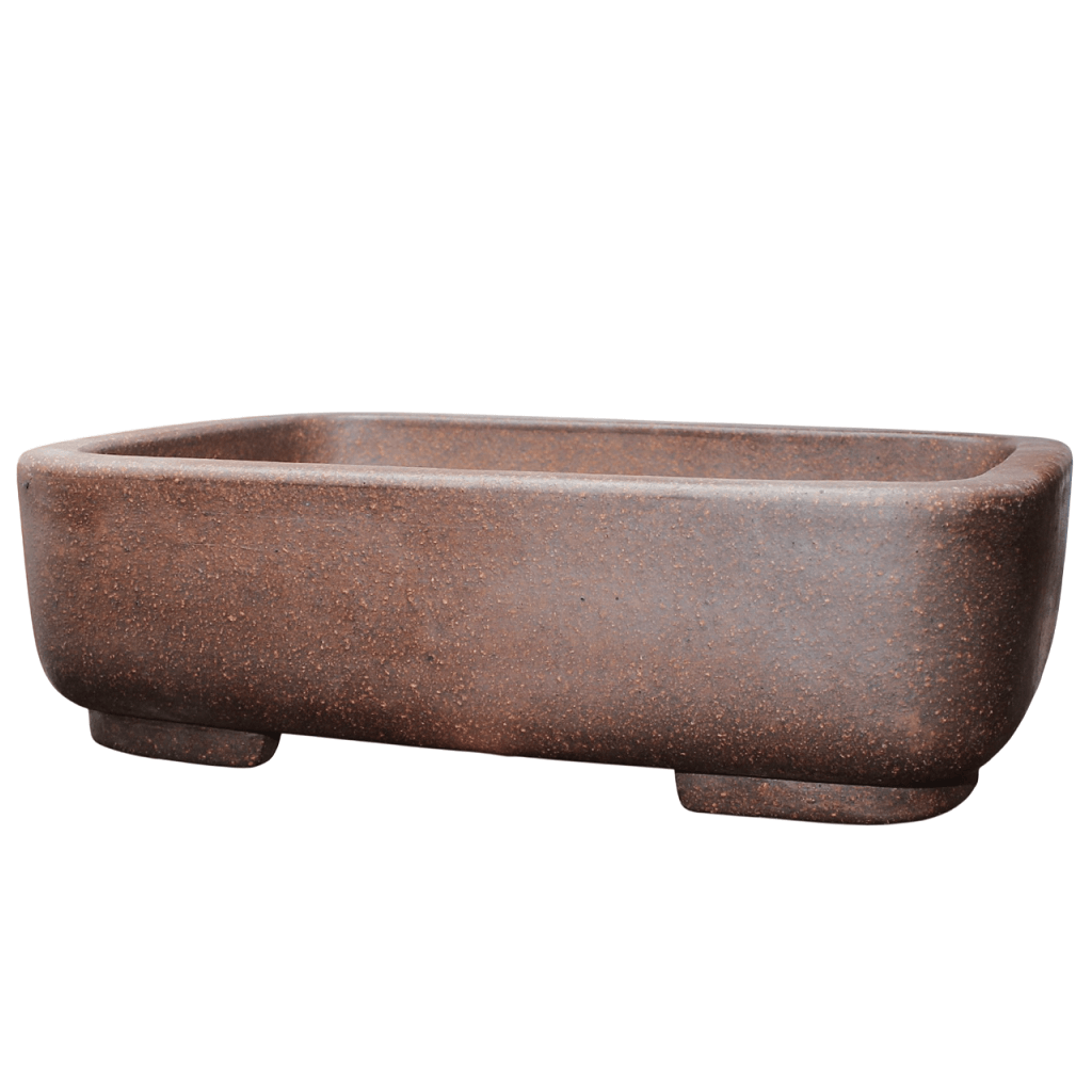 Rectangle Rustic Clay Bonsai Pot - 350mm