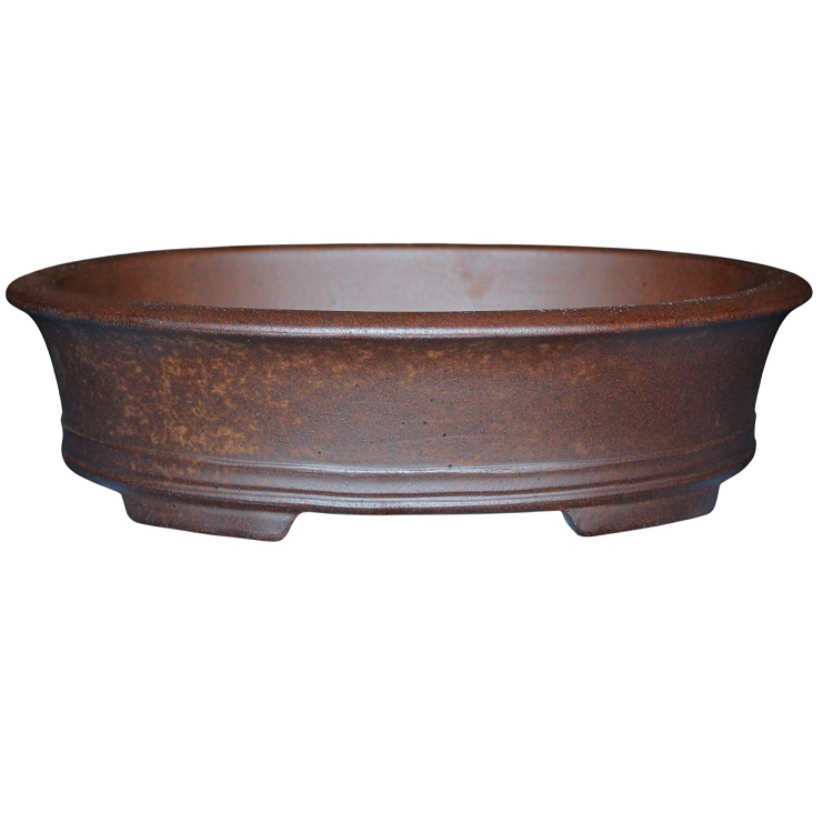 Oval Rustic Clay Bonsai Pot - 360mm