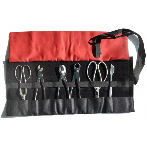 Bonsai Tool Roll Red and Black - Image 3
